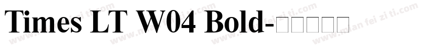 Times LT W04 Bold字体转换